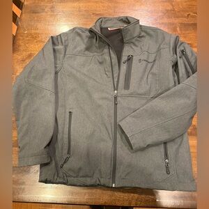 Free Country Men’s Grey Softshell Jacket - size Large